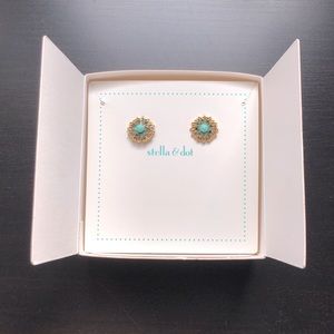 Stella & Dot turquoise earrings
